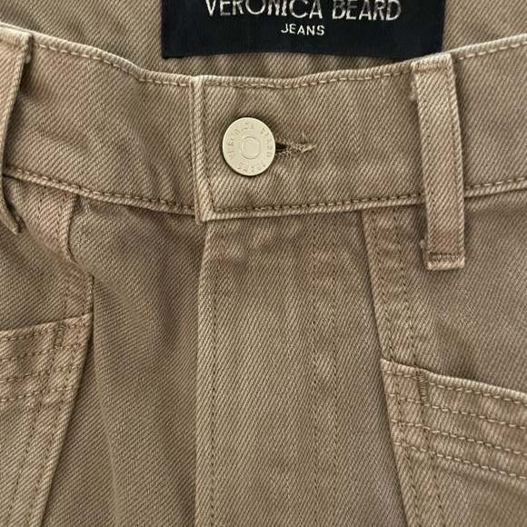 Veronica Beard Extra Wide Leg Cargo Jeans - Picture 2 of 4